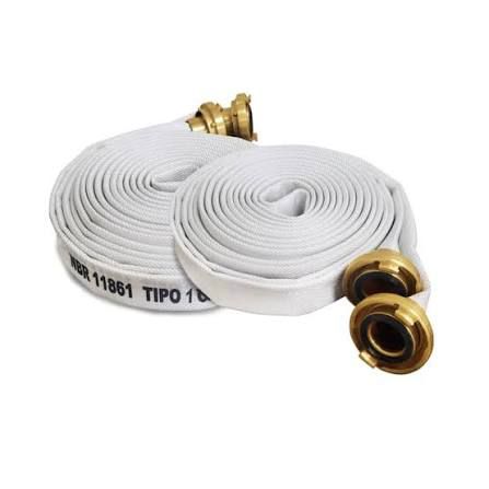 Mangueira de incêndio NBR 11861 Tipo 1 com engates de latão